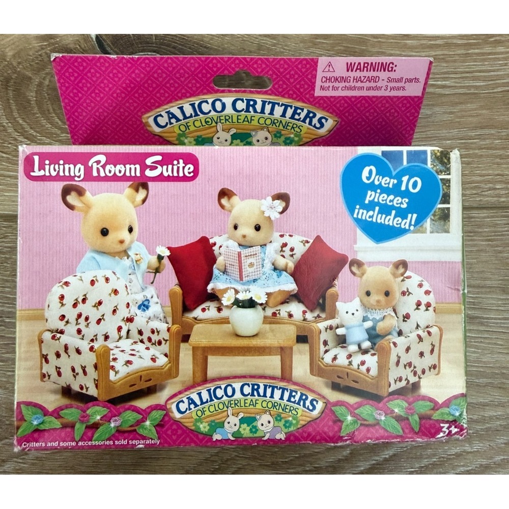 Calico Critters #CC2922 LIVING ROOM SUITE New in Box